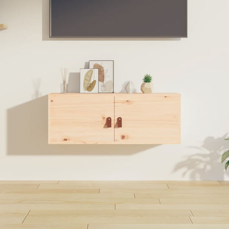 Wall Cabinets 2 Pcs 80X30X30 Cm Solid Wood Pine