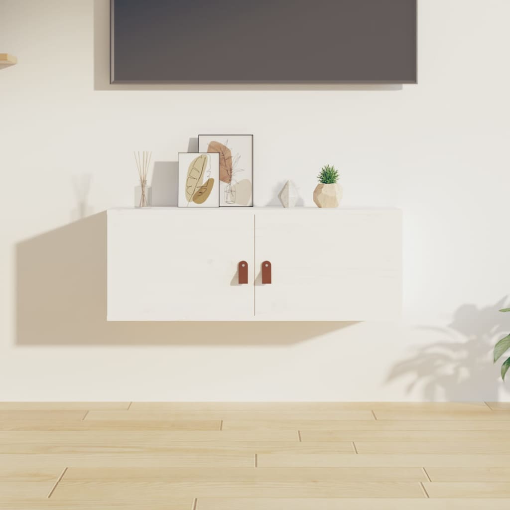 Wall Cabinets 2 Pcs 80X30X30 Cm Solid Wood Pine