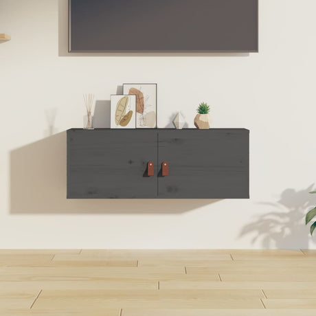 Wall Cabinets 2 Pcs 80X30X30 Cm Solid Wood Pine