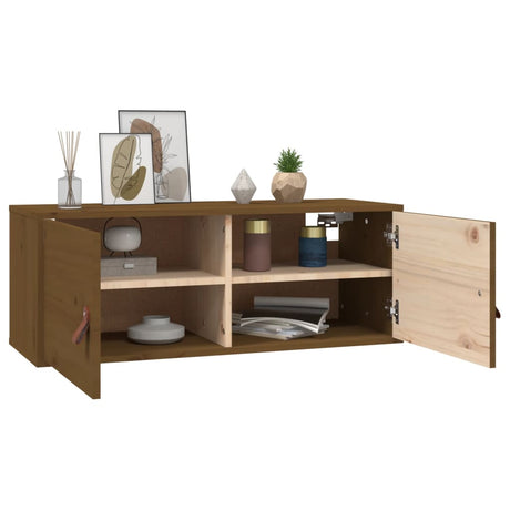 Wall Cabinets 2 Pcs 80X30X30 Cm Solid Wood Pine