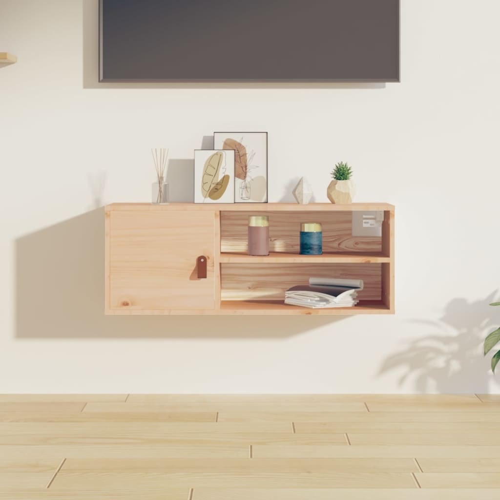 Wall Cabinets 2 Pcs 80X30X30 Cm Solid Wood Pine