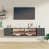 Wall Cabinets 2 Pcs 80X30X30 Cm Solid Wood Pine