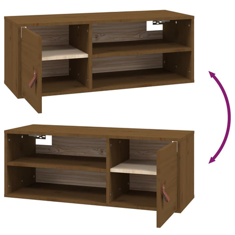 Wall Cabinets 2 Pcs 80X30X30 Cm Solid Wood Pine