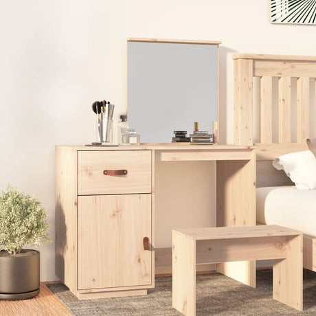 Cosmetic Desk 95X50X134 Cm Solid Wood Pine