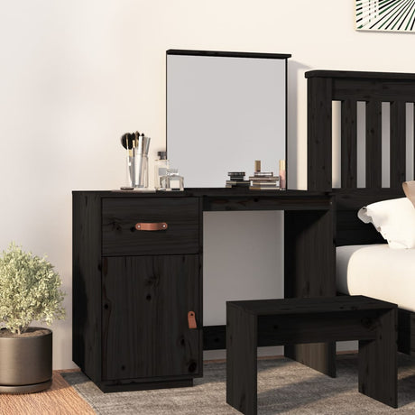 Cosmetic Desk 95X50X134 Cm Solid Wood Pine