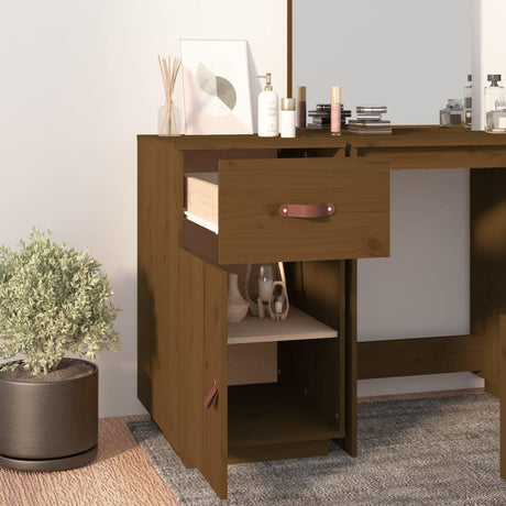 Desk Cabinet 40X50X75 Cm Solid Wood Pine
