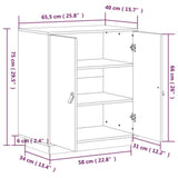 Sideboard 65,5X40X75 Cm Solid Wood Pine