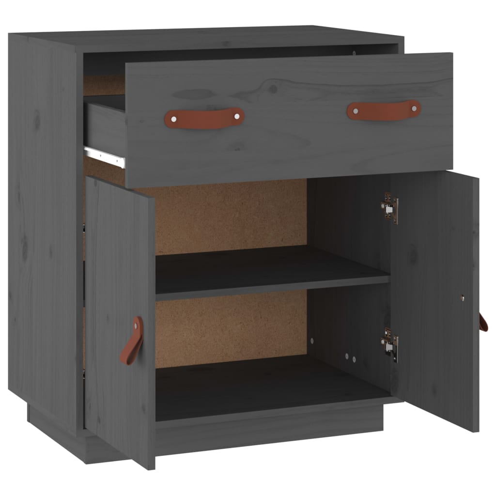 Sideboard 65.5X40X75 Cm Solid Wood Pine
