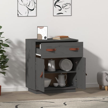 Sideboard 65.5X40X75 Cm Solid Wood Pine