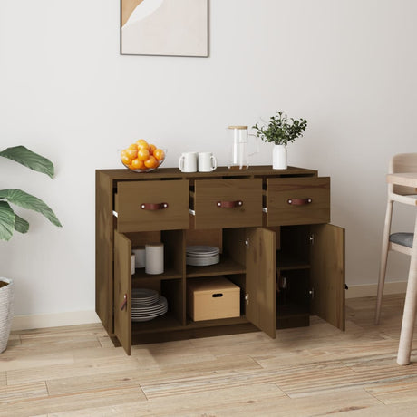 Sideboard 100X40X75 Cm Solid Wood Pine