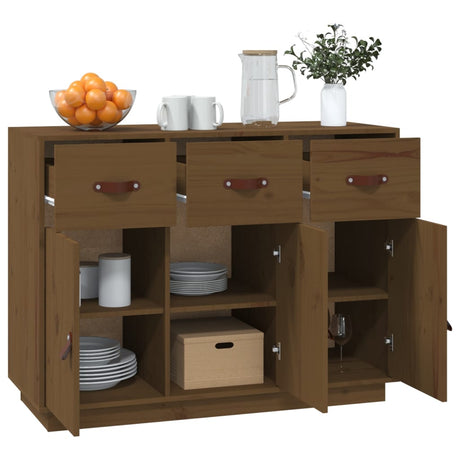 Sideboard 100X40X75 Cm Solid Wood Pine