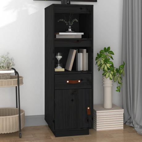 Highboard 34X40X108,5 Cm Solid Wood Pine