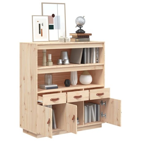 Highboard 100X40X108.5 Cm Solid Wood Pine