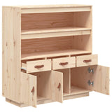 Highboard 100X40X108.5 Cm Solid Wood Pine