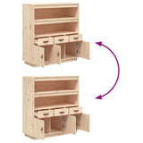 Highboard 100X40X108.5 Cm Solid Wood Pine