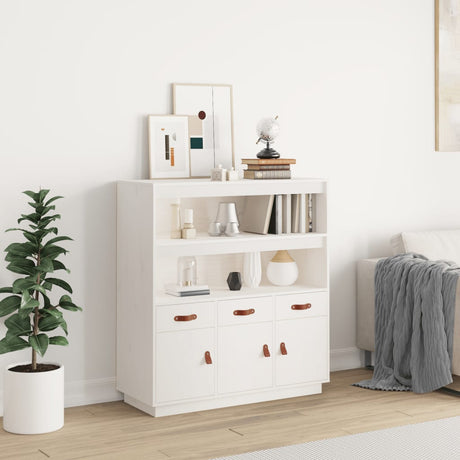Highboard 100X40X108.5 Cm Solid Wood Pine