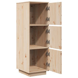 Highboard 34X40X108.5 Cm Solid Wood Pine