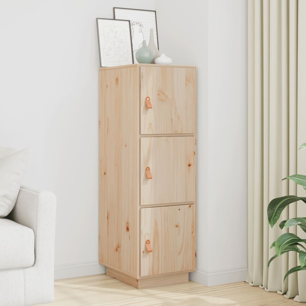 Highboard 34X40X108.5 Cm Solid Wood Pine