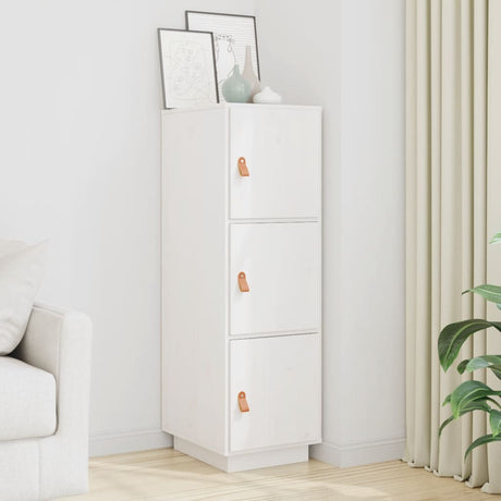 Highboard 34X40X108.5 Cm Solid Wood Pine