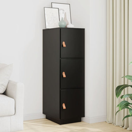 Highboard 34X40X108.5 Cm Solid Wood Pine