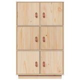 Highboard 67X40X108.5 Cm Solid Wood Pine