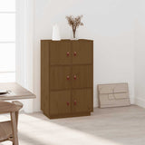 Highboard 67X40X108.5 Cm Solid Wood Pine