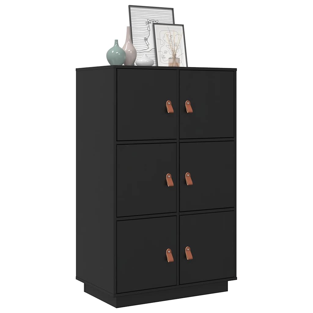 Highboard 67X40X108.5 Cm Solid Wood Pine