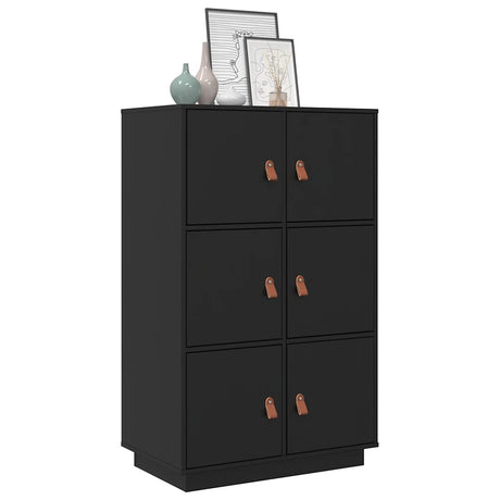 Highboard 67X40X108.5 Cm Solid Wood Pine