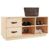 Shoe Bench 100X34X45 Cm Solid Wood Pine