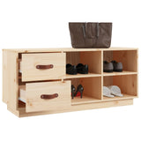 Shoe Bench 100X34X45 Cm Solid Wood Pine