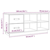 Shoe Bench 100X34X45 Cm Solid Wood Pine