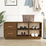 Shoe Bench 100X34X45 Cm Solid Wood Pine