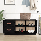 Shoe Bench 100X34X45 Cm Solid Wood Pine