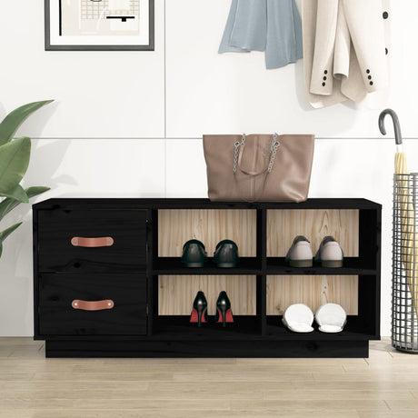 Shoe Bench 100X34X45 Cm Solid Wood Pine