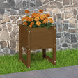Planters 2 Pcs Solid Wood Pine