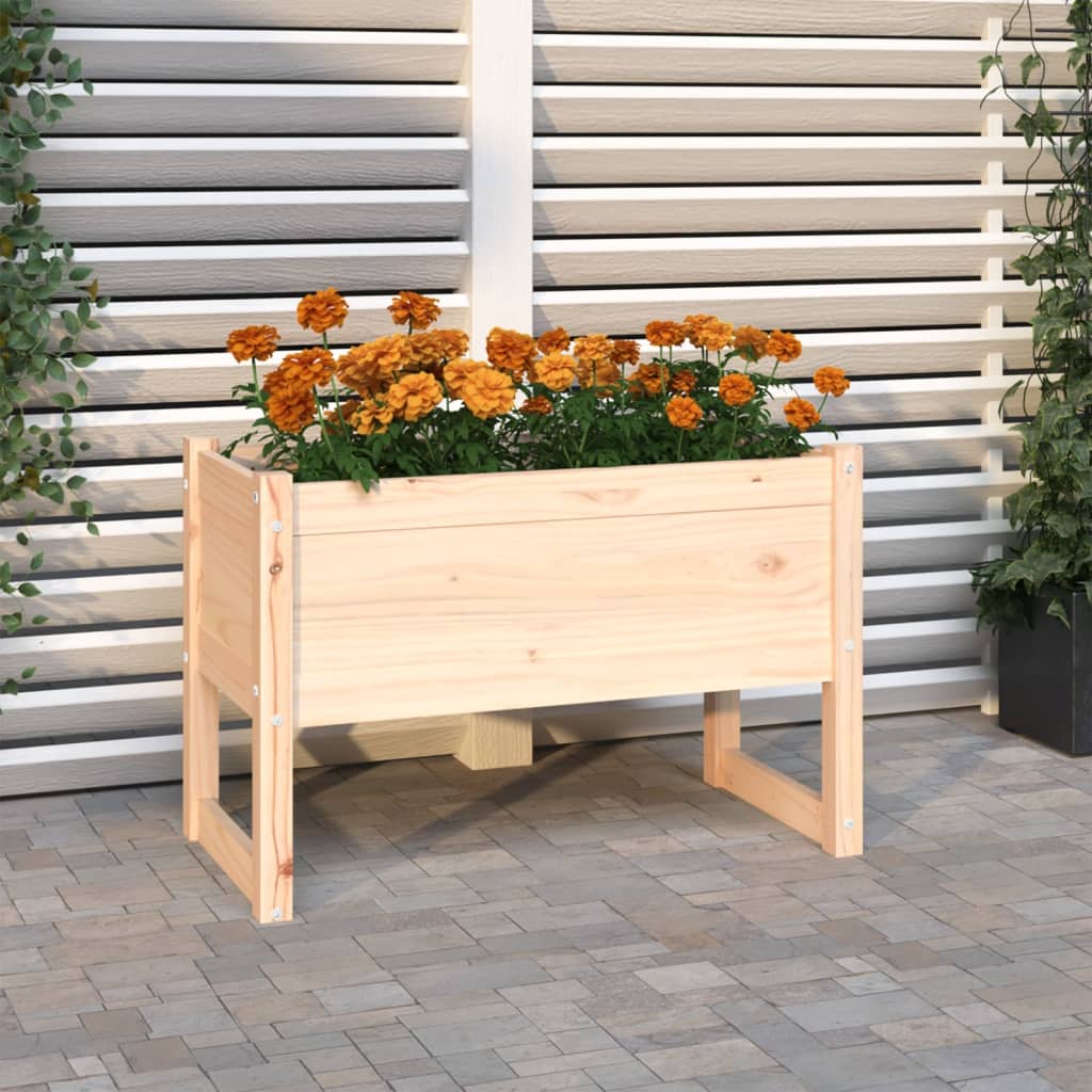 Planters 2 Pcs Solid Wood Pine