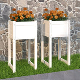 Planters 2 Pcs Solid Wood Pine