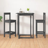 Bar Chairs 2 Pcs Solid Wood Pine