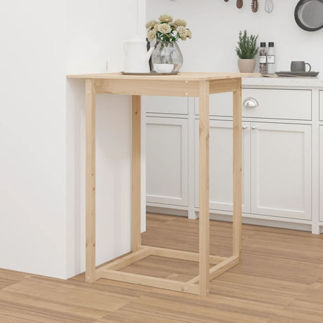 Bar Table Solid Wood Pine