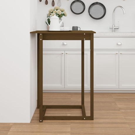 Bar Table Solid Wood Pine