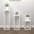 3 Piece Plant Stand Set Solid Wood Pine