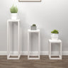 3 Piece Plant Stand Set Solid Wood Pine
