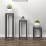 3 Piece Plant Stand Set Solid Wood Pine