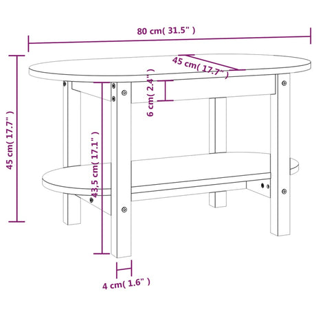 Coffee Table Solid Wood Pine