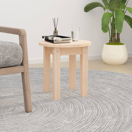 Coffee Table Ø 35X35 Cm Solid Wood Pine