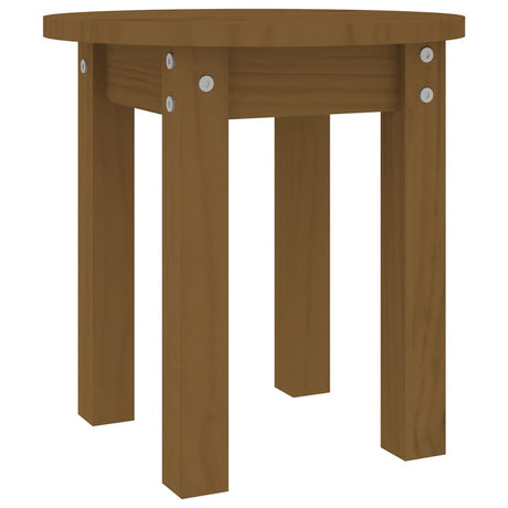 Coffee Table Ø 35X35 Cm Solid Wood Pine