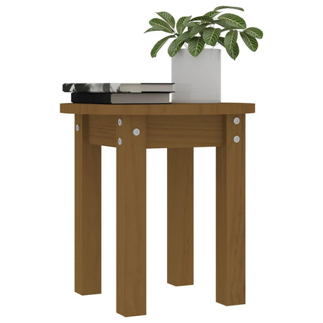 Coffee Table Ø 35X35 Cm Solid Wood Pine