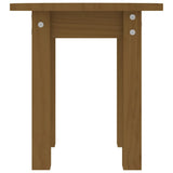 Coffee Table Ø 35X35 Cm Solid Wood Pine