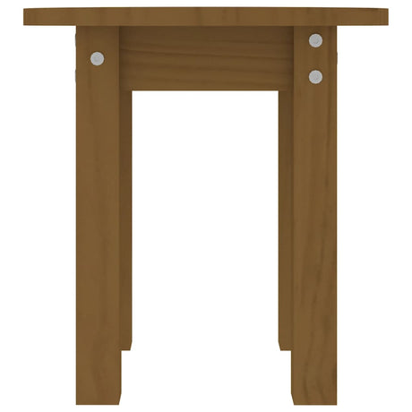 Coffee Table Ø 35X35 Cm Solid Wood Pine