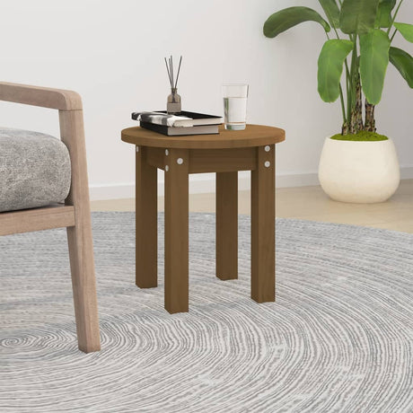 Coffee Table Ø 35X35 Cm Solid Wood Pine